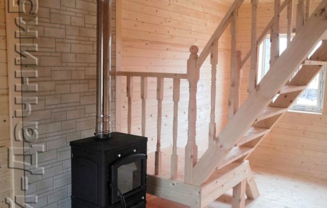 4 Каркасно-щитовой дом 6×6, 63 м², Ленинградская область, посёлок Лейпясуо (2)